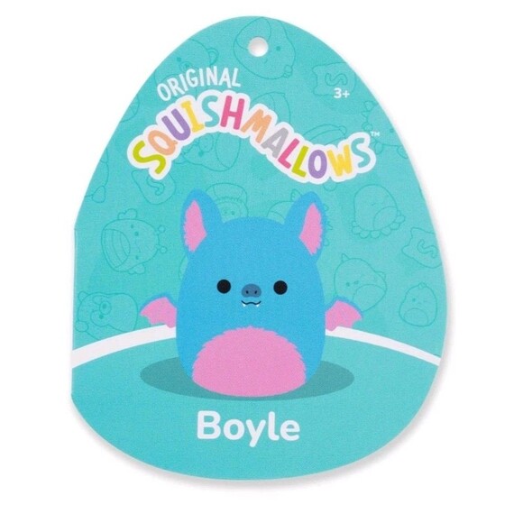 Squishmallows Original 16-Inch Boyle Blue Fruit Bat Plush Soft Stuffed Animals - Picture 6 of 6
